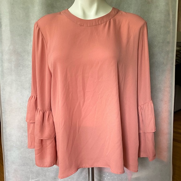 Violet + Claire layered bell sleeve blouse - Picture 7 of 7